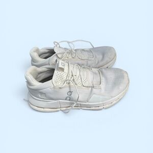 On Cloud Cloudnova 2 Athletic Running Sneakers Triple White, Size 10